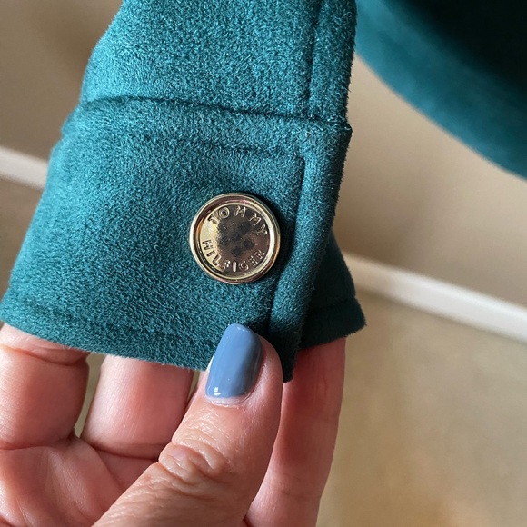 Tommy Hilfiger Faux Suede Jacket Ladies Sz 14 - Picture 6 of 12